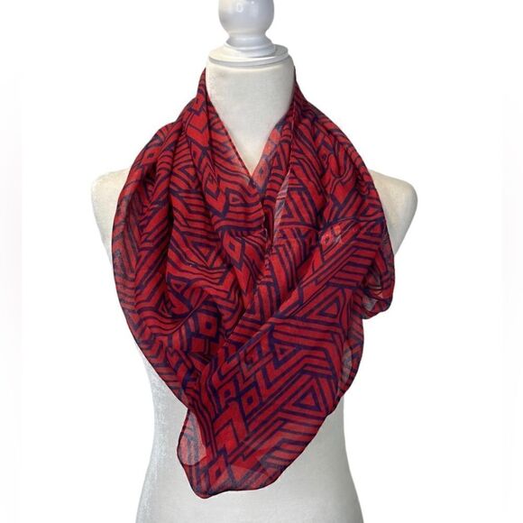 Boho Aztec Infinity Scarf - Picture 1 of 6